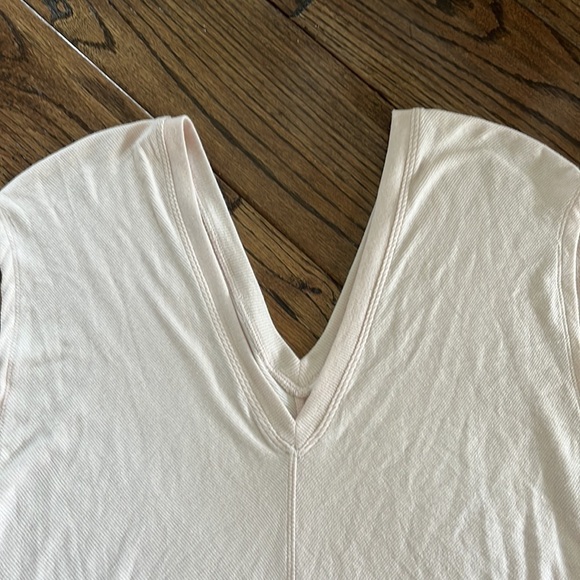 Athleta Nayarit Soft Pink Ribbed Tie Back Knot Tank Size Large - Picture 6 of 9
